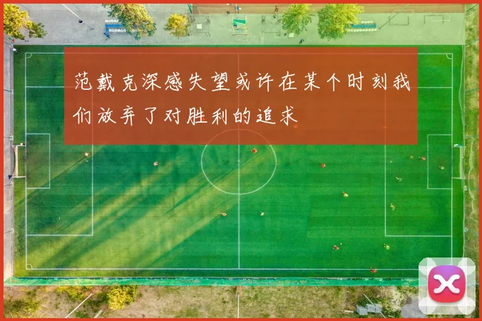 范戴克深感失望或许在某个时刻我们放弃了对胜利的追求